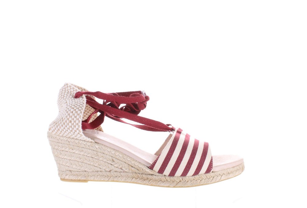 Eric Michael Womens Sara Burgundy Espadrilles EU Size 42 6559907