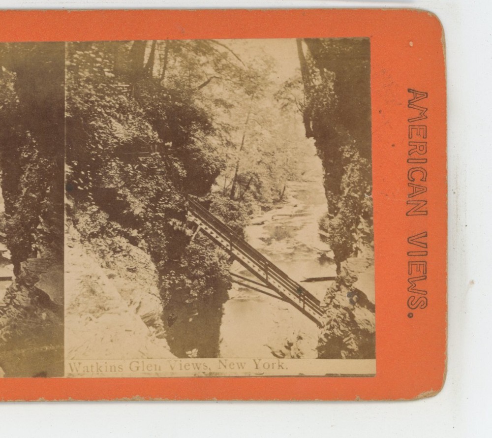 View in Watkins Glen NY New York Stereoview