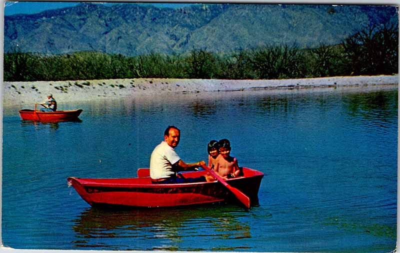 Postcard BOAT SCENE Tucson Arizona AZ m/09 AK3236