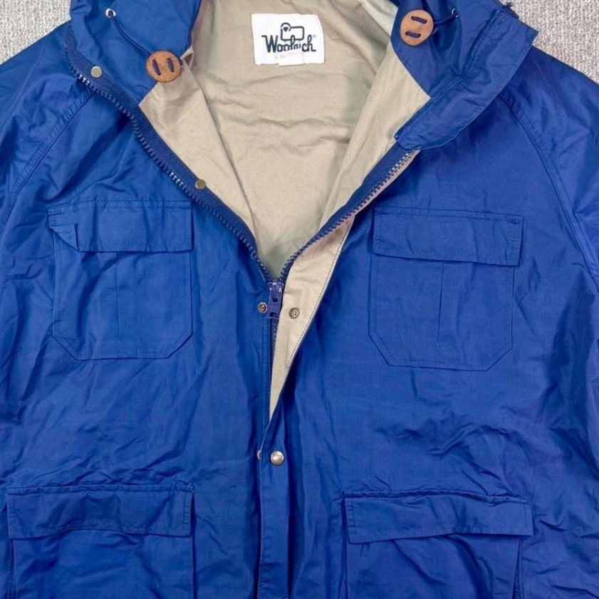Vintage Woolrich USA Made Utility Field Jacket Hooded XXL Workwear