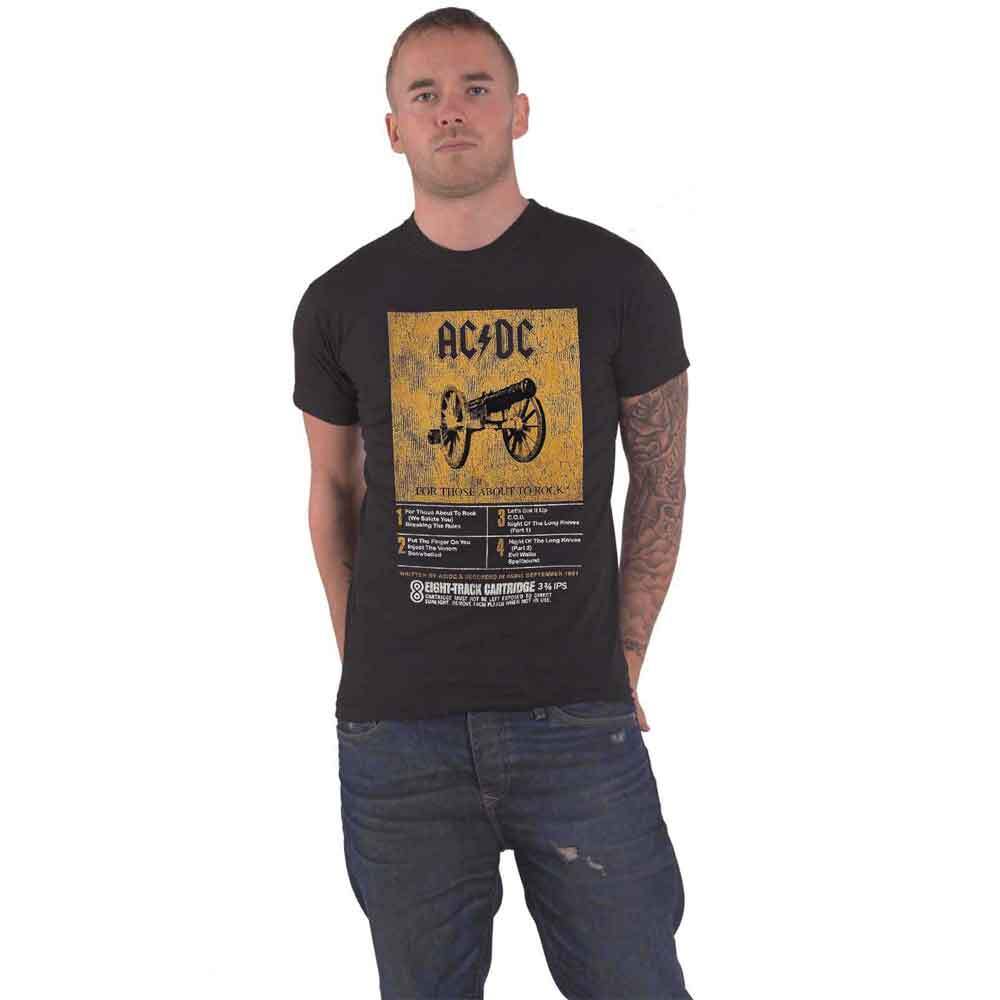 AC/DC For Those About to Rock Retro 8 Track T-Shirt for Classic Rock Fans