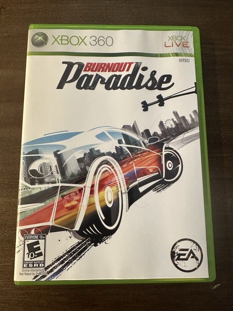 Burnout Paradise (Microsoft Xbox 360, 2008) CIB Tested