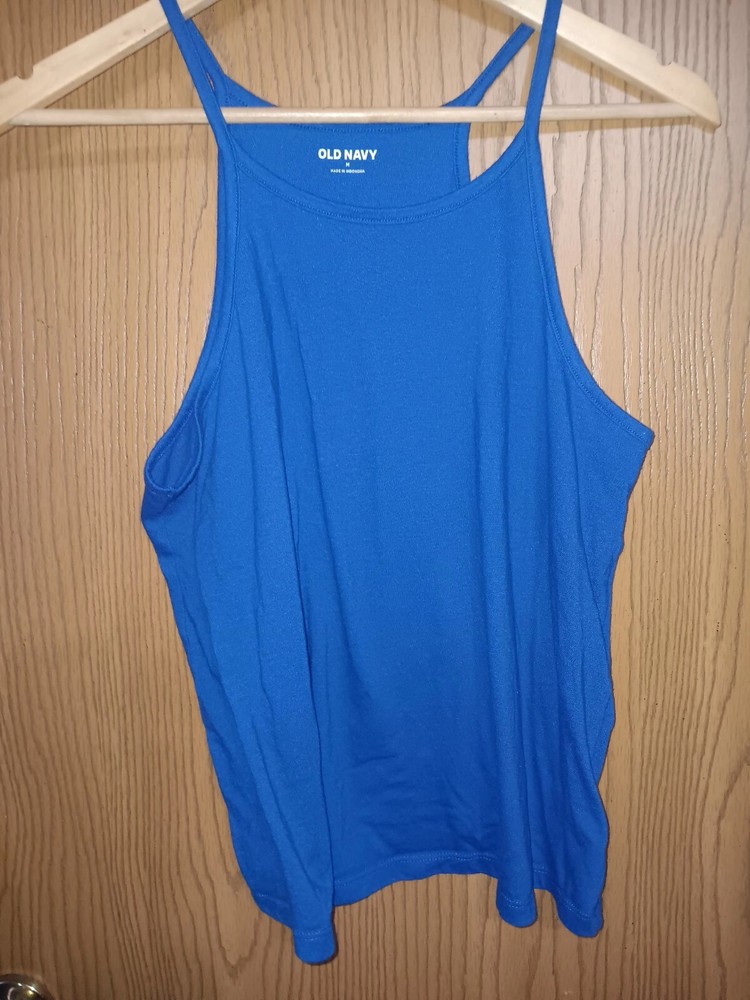 Old Navy Spaghetti Strap Womens Tank Top Size Medium Blue