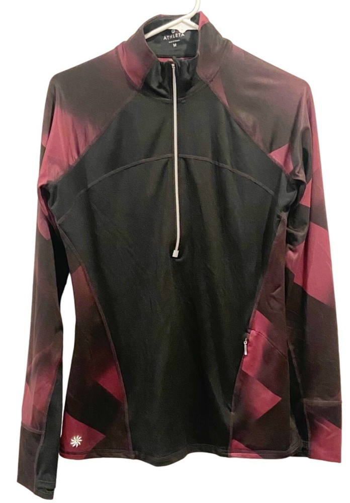 Athleta Half Zip Long Sleeve Pullover Size Medium
