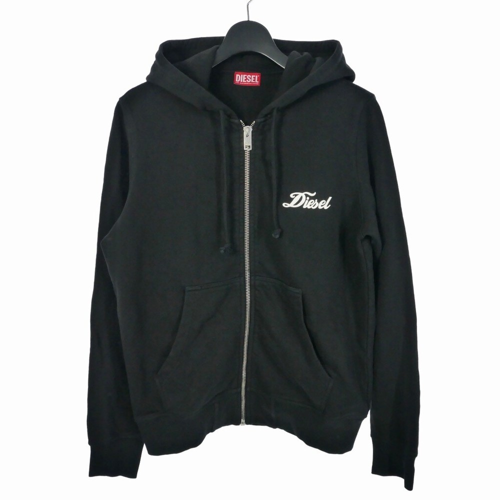 Diesel S-Ginn-Hood-Zip Zip Hoodie Sweatshirt Fleece S Black Men'S