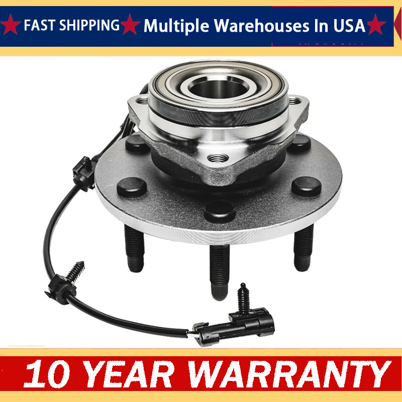 4WD Front Wheel Hub Bearing for Chevy Silverado Suburban 1500 Yukon Tahoe 6-LUG