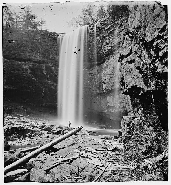 Photo:Chattanooga Tennessee 1864 Lulu Falls Lookout Mt Waterfall