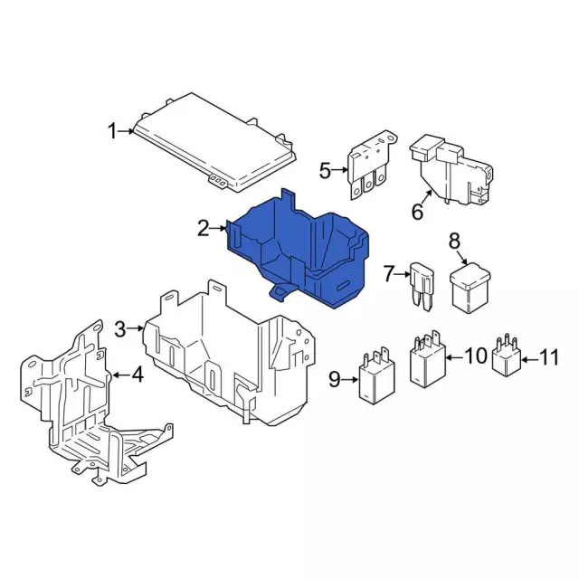 Genuine Ford Fuse Box LC3Z-14A068-A
