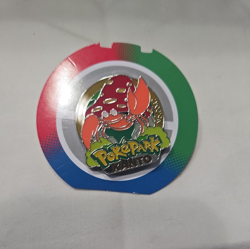 Pokepark Kanto Limited Pokemon Parasect No.0047 Pin badge Japan NEW