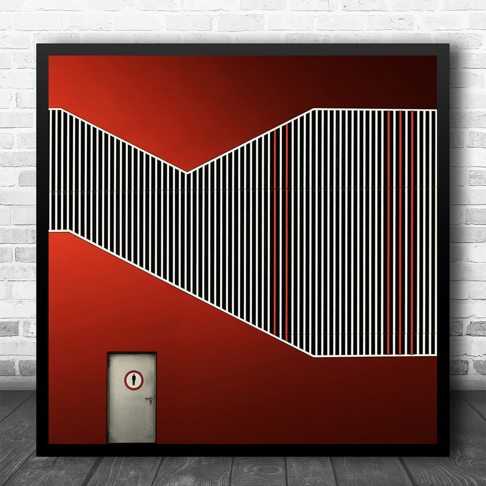 Philharmonic Geometry Modern Architecture Square Wall Art Print