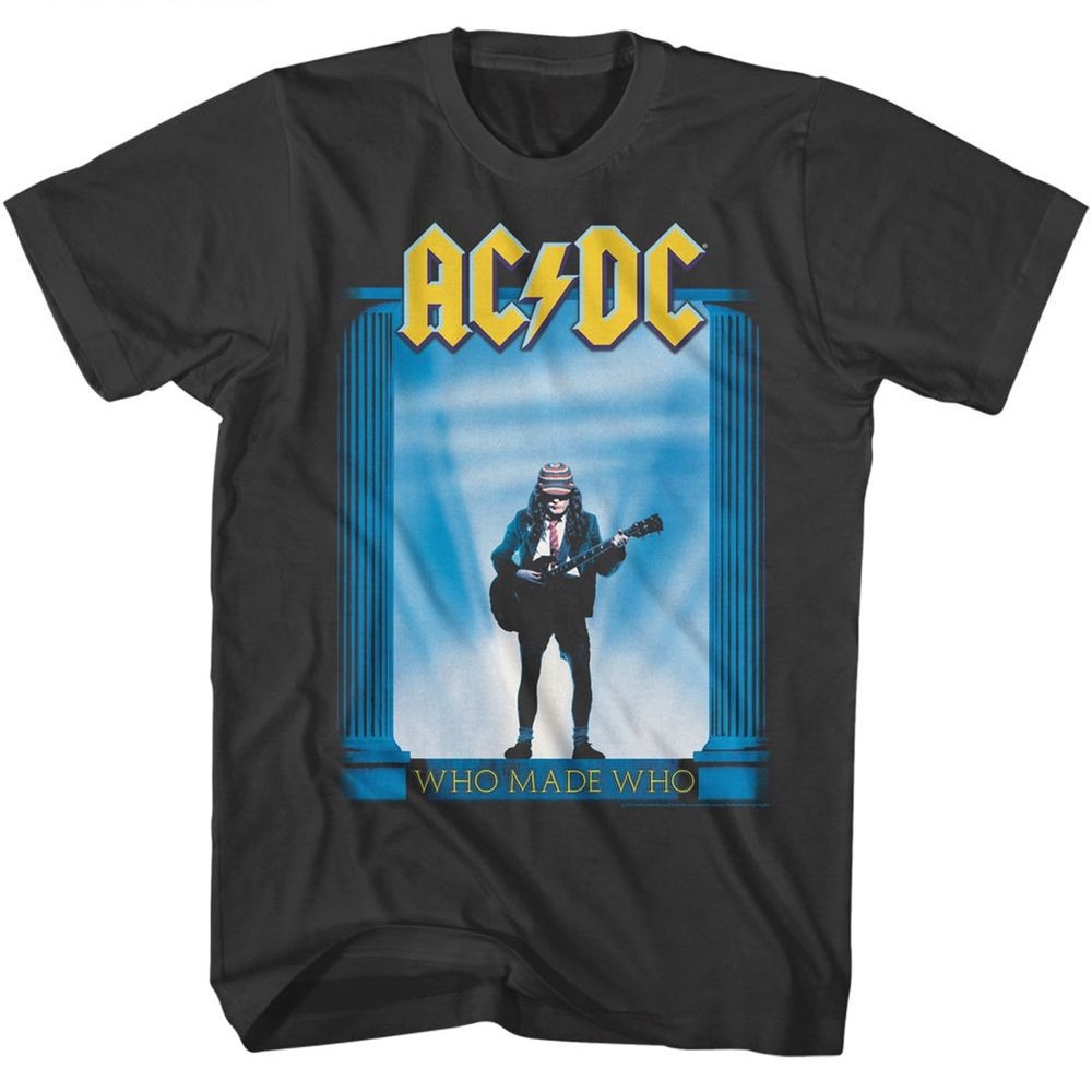 AC/DC Who Made Who Smoke Rock and Roll Music Band T-Shirt