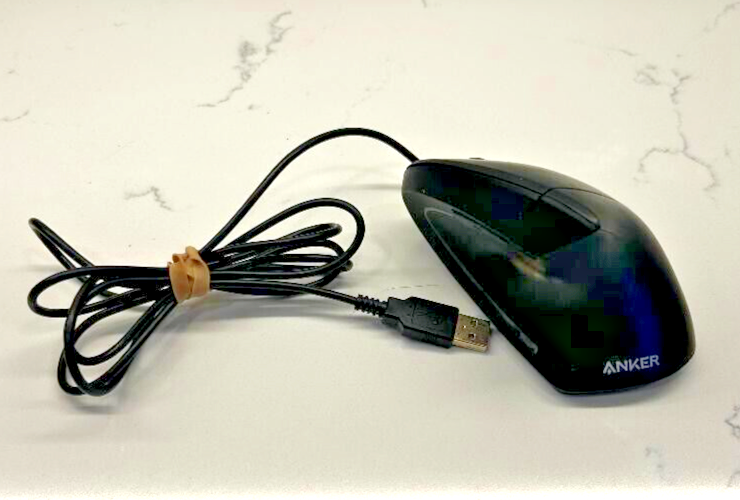 Anker A7851 Vertical Ergonomic USB Wired Optical Mouse - Tested & Functional  