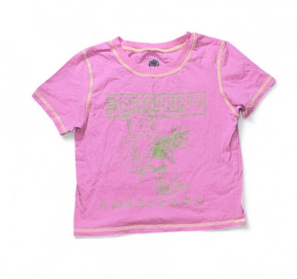 The Offspring Pink Graphic Band Tee Goodie Two Sleeves Punk Alt Women’s Size M
