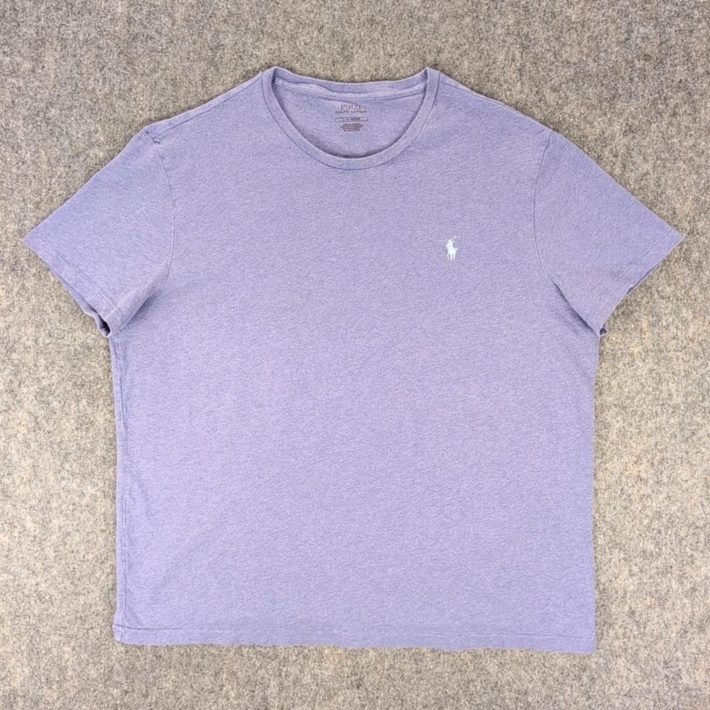 Polo Ralph Lauren Shirt Mens XL Purple Classic Fit Crewneck Pony Tee Cotton