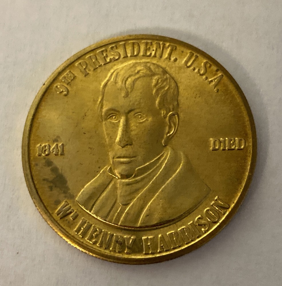 Henry Harrison W. Ninth President of The United States Coin (vintage) F26