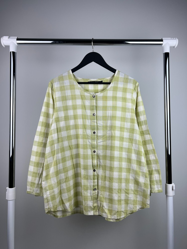 Gudrun Sjoden Tunic Blouse Green Size L