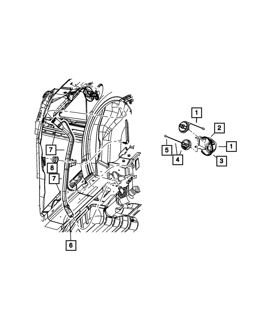 Genuine Mopar Fuel Filler Tube 4880680AI