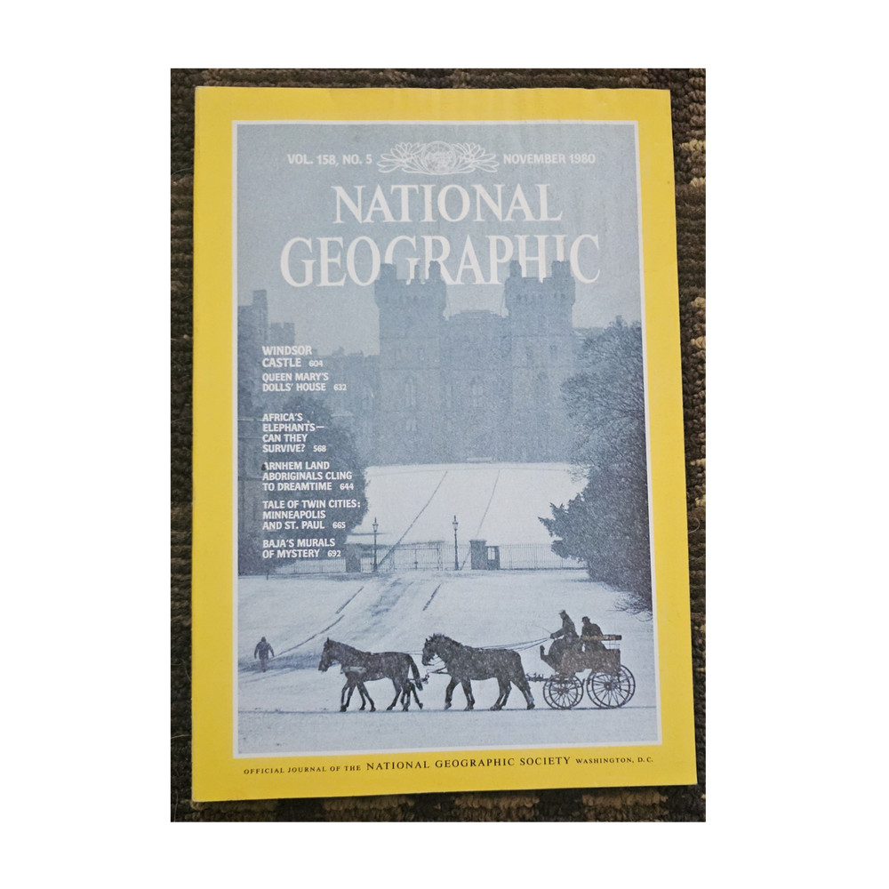 National Geographic Vol 158 No 5 November 1980 Illustrated Magazine