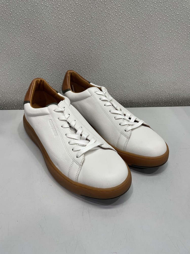 Chevignon Casual Leather Sneakers Men's US 10, White *Preowned*