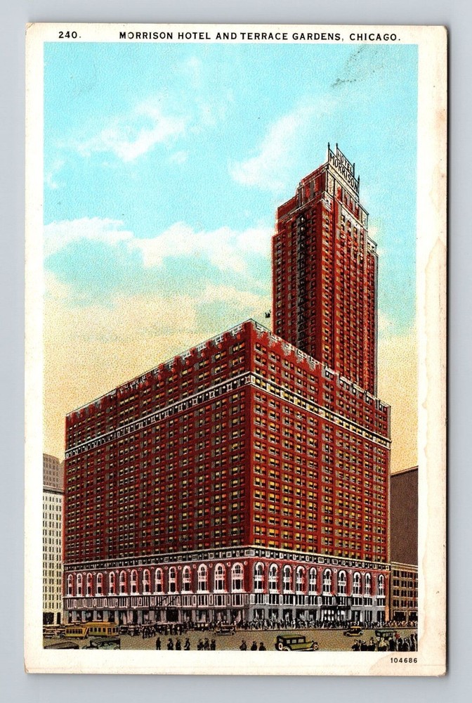 Chicago IL-Illinois, Morrison Hotel & Terrace Gardens, Vintage Postcard