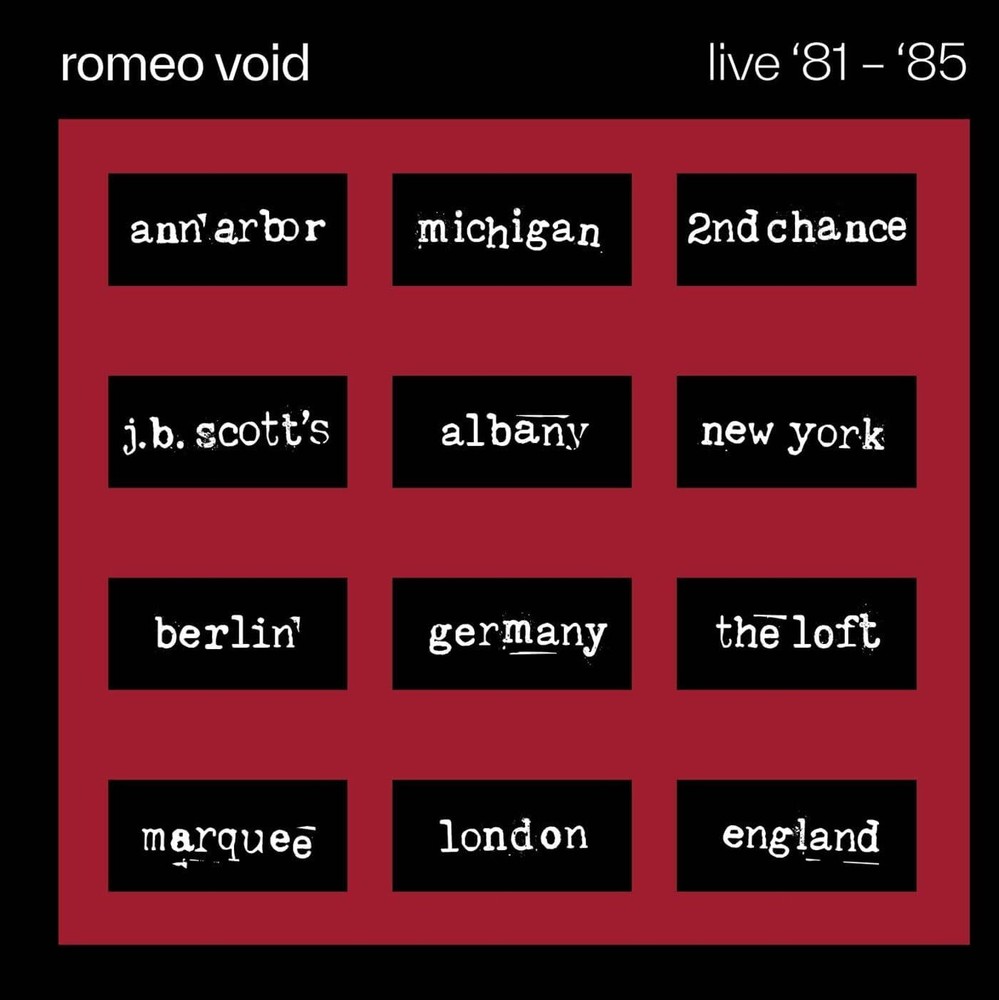Romeo Void Live '81-'85 (CD) AlbumAnother great item from Rarewaves USA | Free delivery!