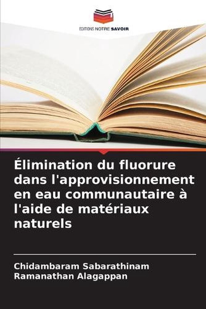 limination du fluorure dans l'approvisionnement en eau communautaire l'aide de m