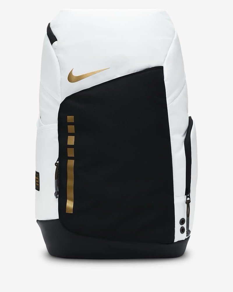 Nike Hoops Elite Backpack 32L 'White/Black/Metallic Gold' NWT DX9786-100