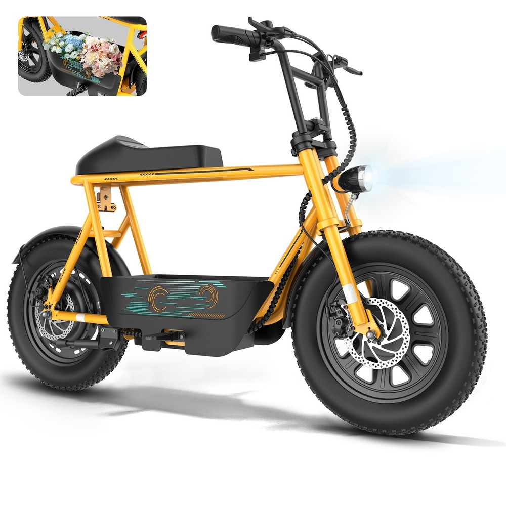 Peak 819W 16in Fat Tire Electric Scooter with Seat for Adult Commuting
