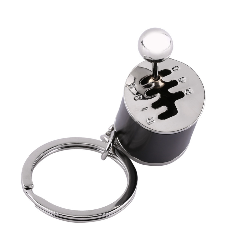 Key Ring Keychain Gear Shift 6-Speed Manual Transmission Turbo Keyring