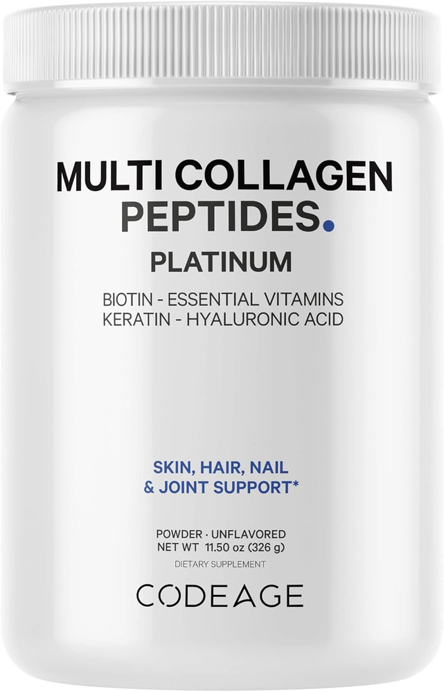 Multi Collagen for Women & Men Biotin 10000Mcg Keratin, Protein Powder Vitamin C