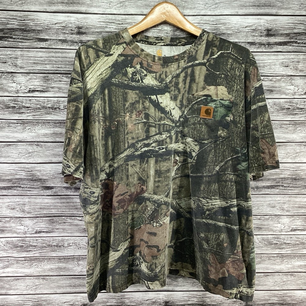 Carhartt K287 Shirt Mens XL Camo Realtree Break-Up Original Fit Pocket Tee Rare