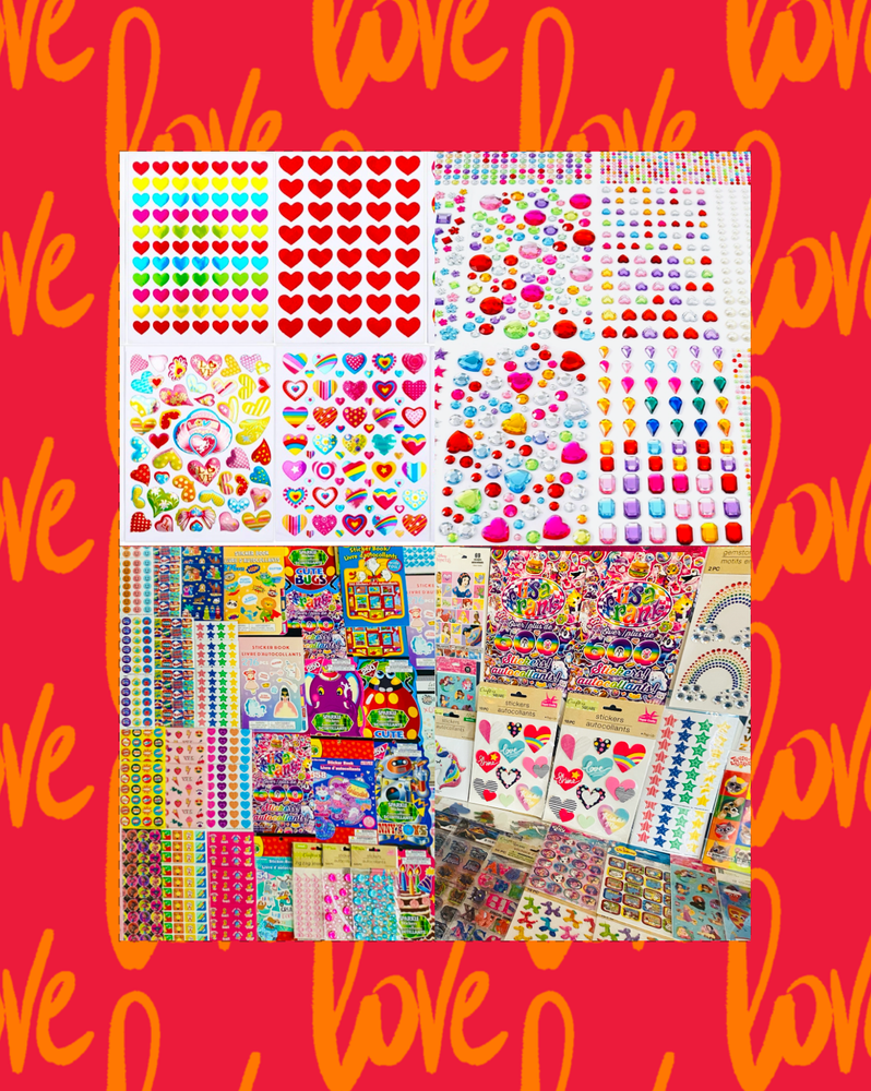 1109+ Stickers Scratch & Sniff, Pop Up, Puffy, Glitter, Glossy, Metallic, Foil