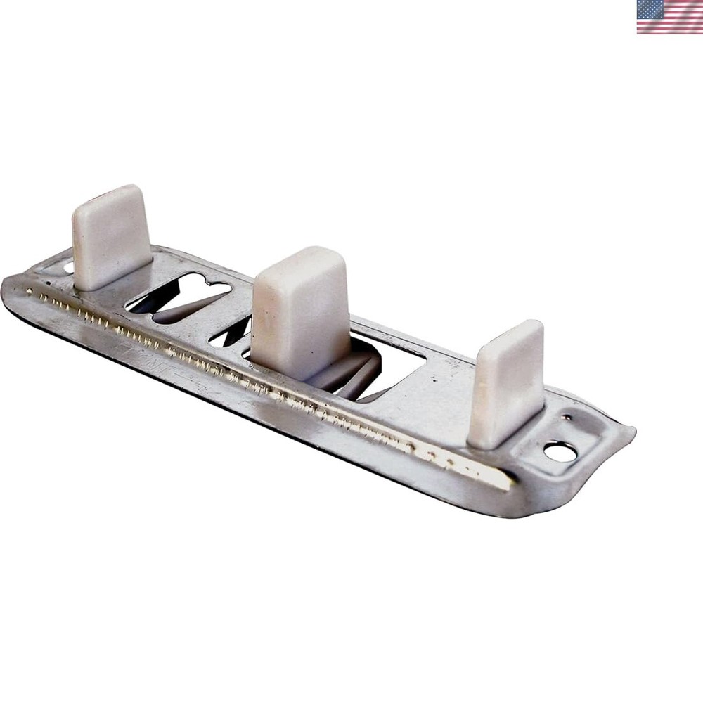 Stamped Steel Adjustable Closet Door Floor Guide 2 Pack