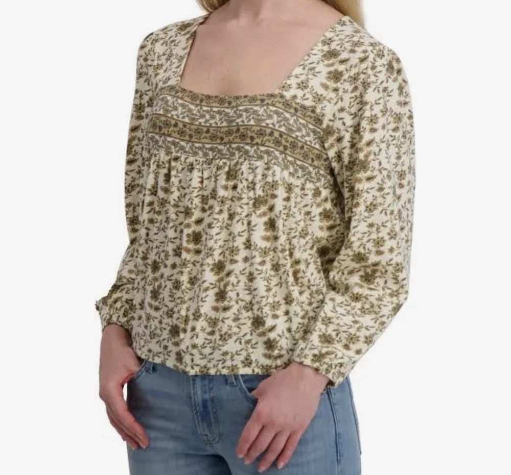 Lucky Brand Women's Floral Print Long Sleeve Size Small New With Tags