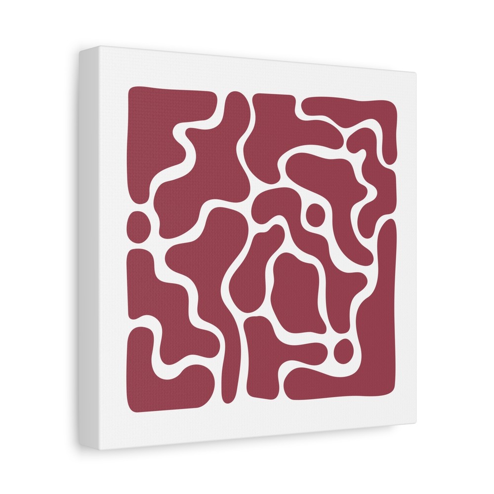 Canvas Print Modern Art Abstract Design with Minimalist Fluid Pattern-image