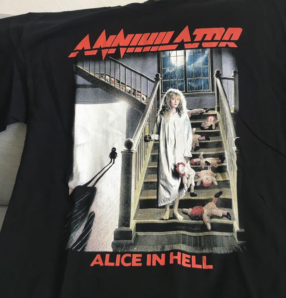 Collection ANNIHILATOR ALICE IN HELL Band All Size S to 5XL T shirt