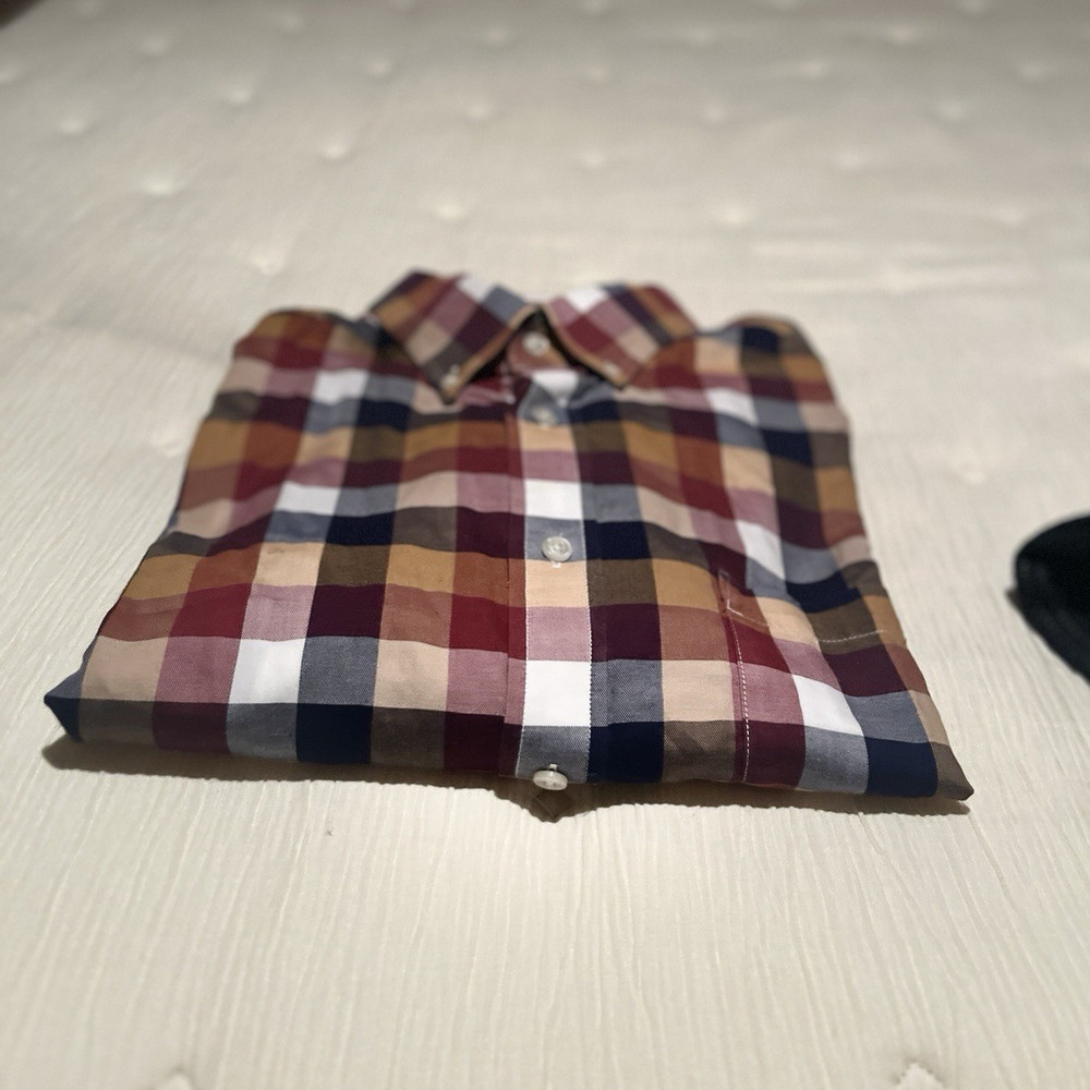Daniel Cremieux Multicolor Plaid Cotton Button-Down Shirt XL Long Sleeve Men's