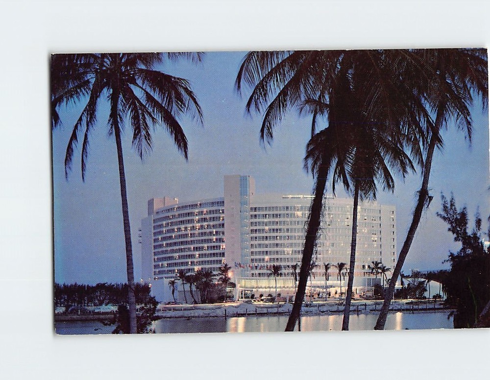 Postcard Fontainebleau Hotel Miami Beach Florida USA
