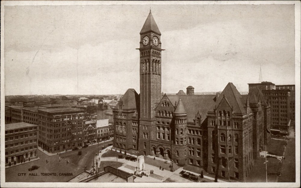 City Hall Toronto Ontario Canada vintage postcard s191