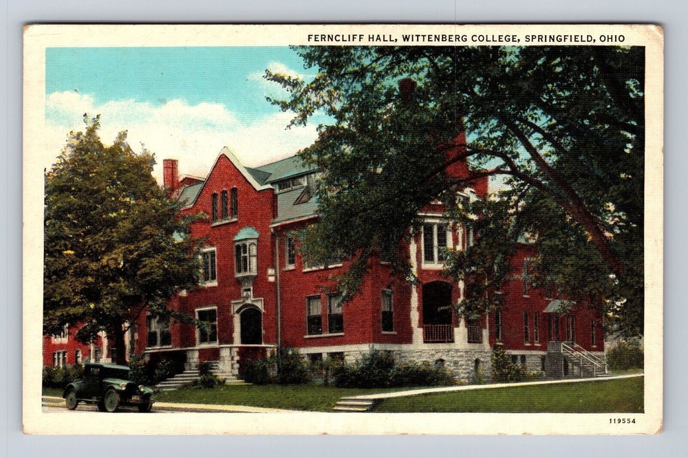 Springfield OH-Ohio, Wittenberg College Ferncliff Hall, Vintage Postcard