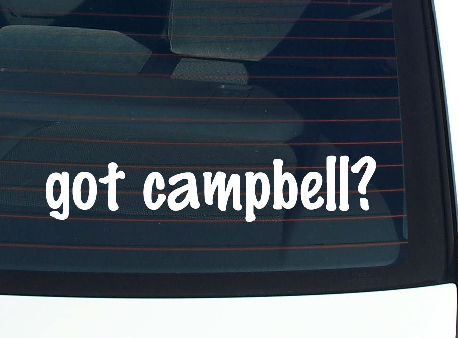 Campbell Family Name Car Decal Bumper Sticker Vinyl Window Pride  