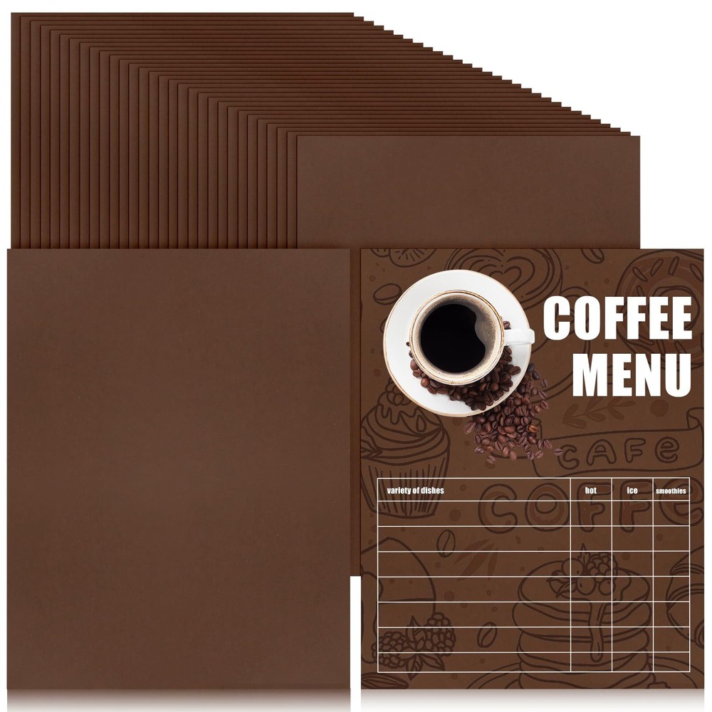 Wpxmer 200 PCS Dark Brown Cardstocks 8.5 x 11 Inch, Letter Size Thick Kraft C...