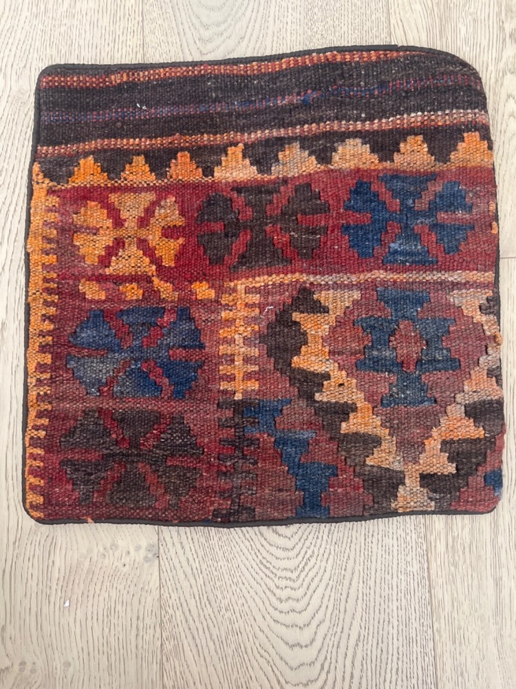 17x17 Kilim Cushion Cover Vintage Throw Kilim Pillow Cover Handmade Pillow Cover