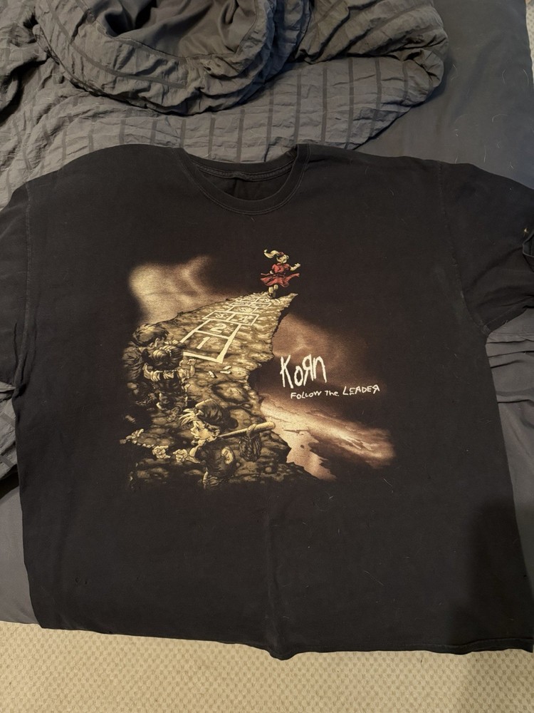 vintage korn follow the leader t shirt