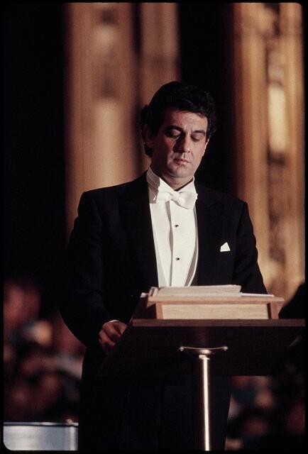 Photo:Placido Domingo, opera singer, at St. Patrick's New York
