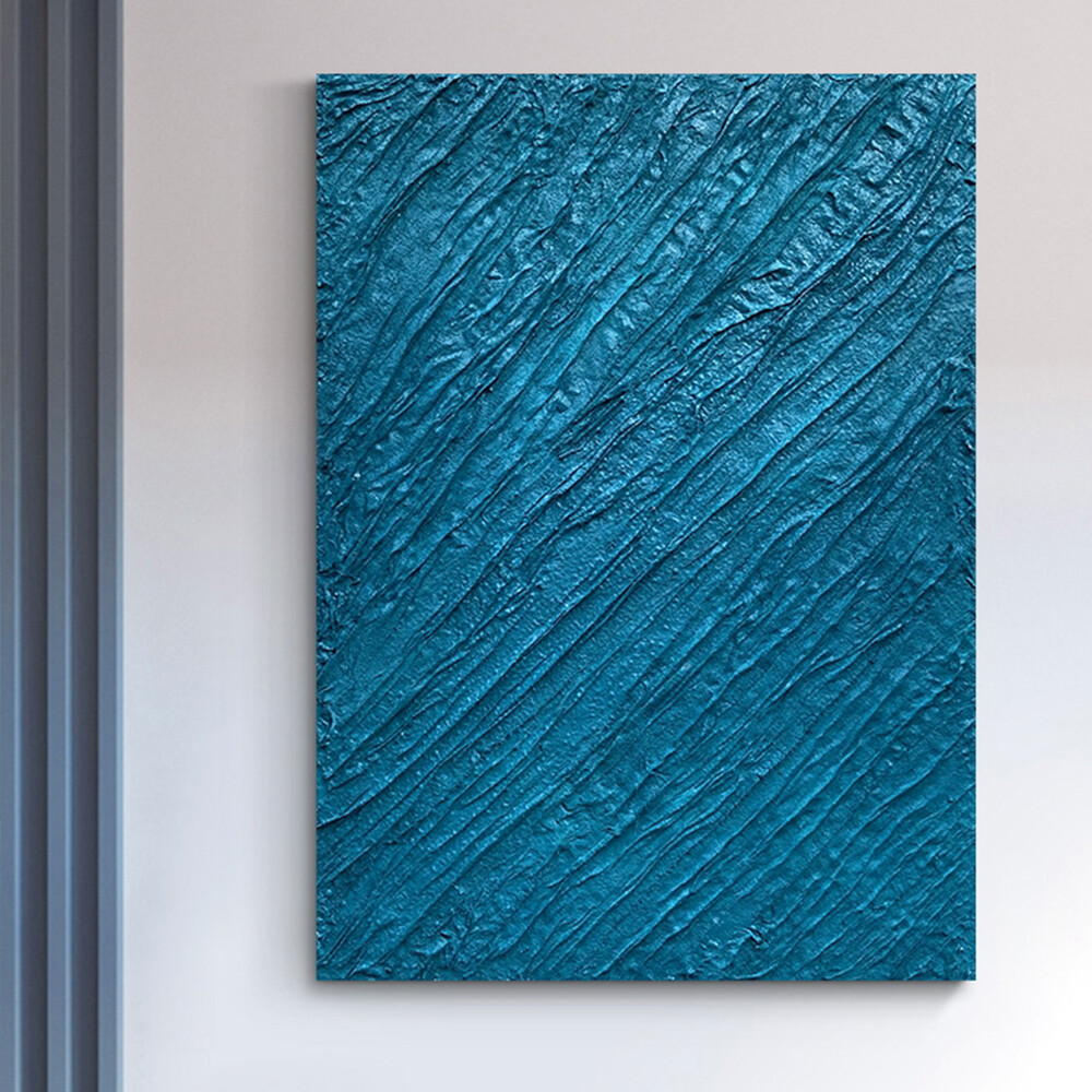 Arrival Blue Pictures Home Art Handmade Abstract Oil Painting Canvas Wall Art