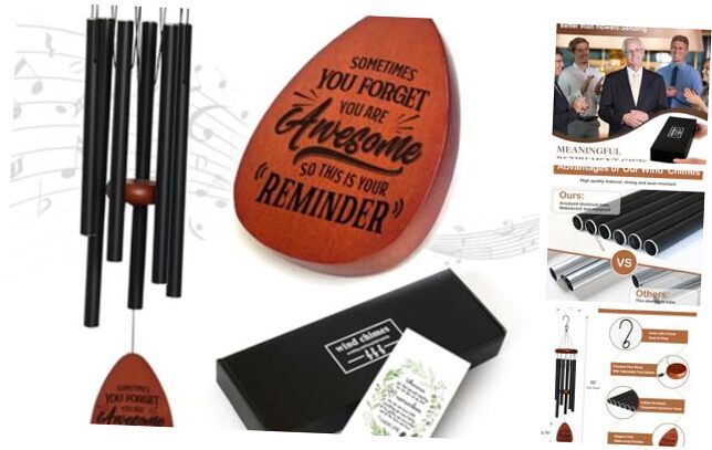 Awesome Inspirational Thanksgiving Decor Wind Chimes Gifts for Women Mom,