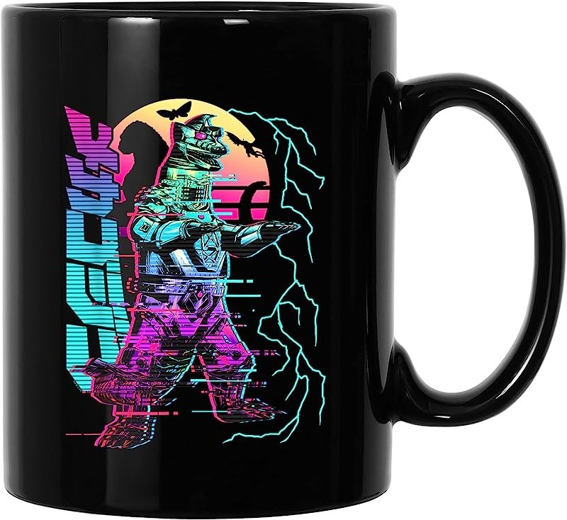 Godzilla Neon Mechagodzilla Coffee Mug 11 oz