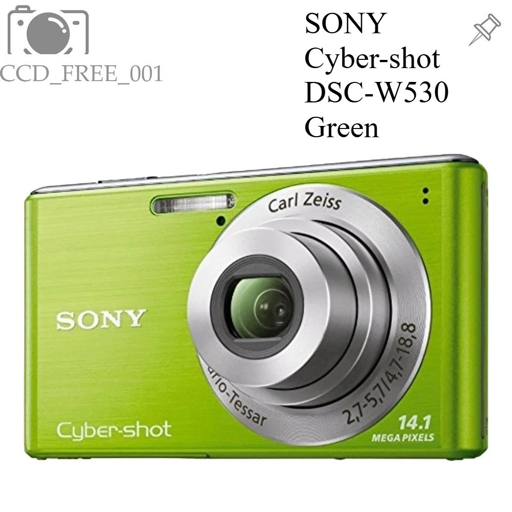 SONY Cyber-shot DSC-W530 14.1MP Digital Camera 4x Optical Zoom Green Auto Focus