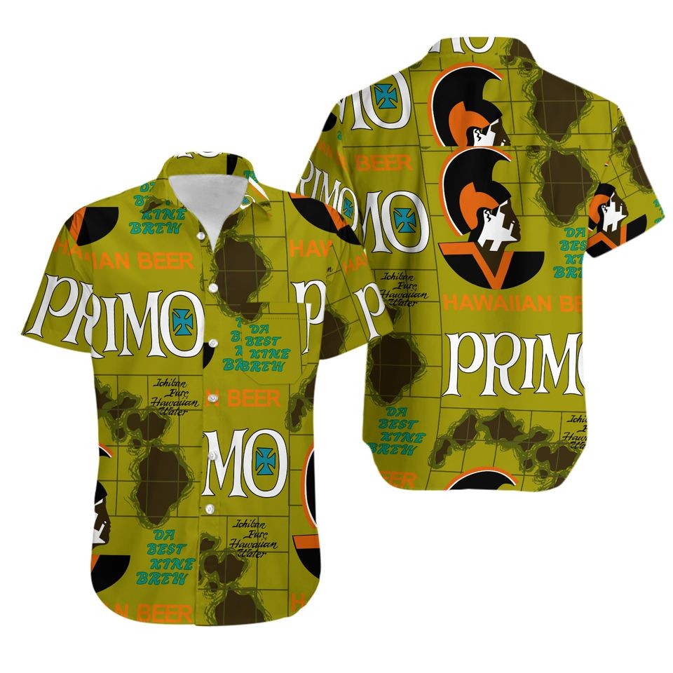 Hawaiian Holiday Primo Beer Aloha Shirt